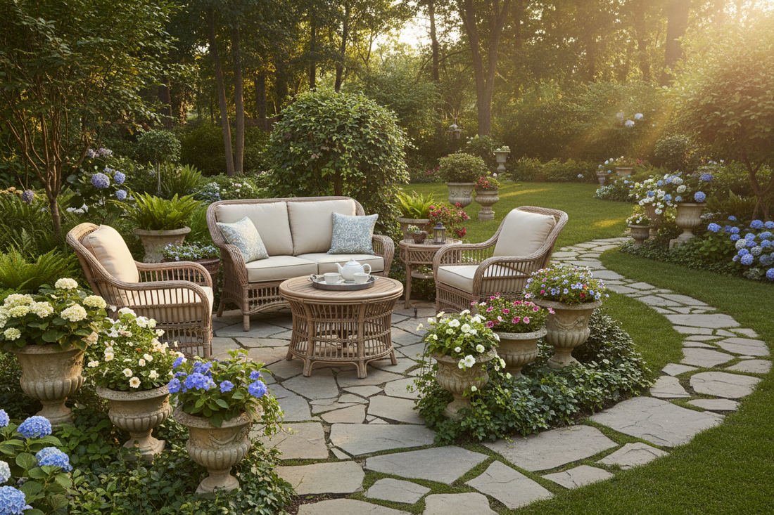 Jardim e pátio elegante